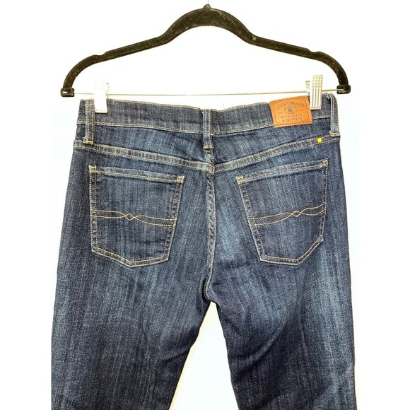 Lucky Brand Women's Mid-Rise Straight‎ Leg Jeans Size 6/28 Dark Wash Denim - Picture 4 of 11